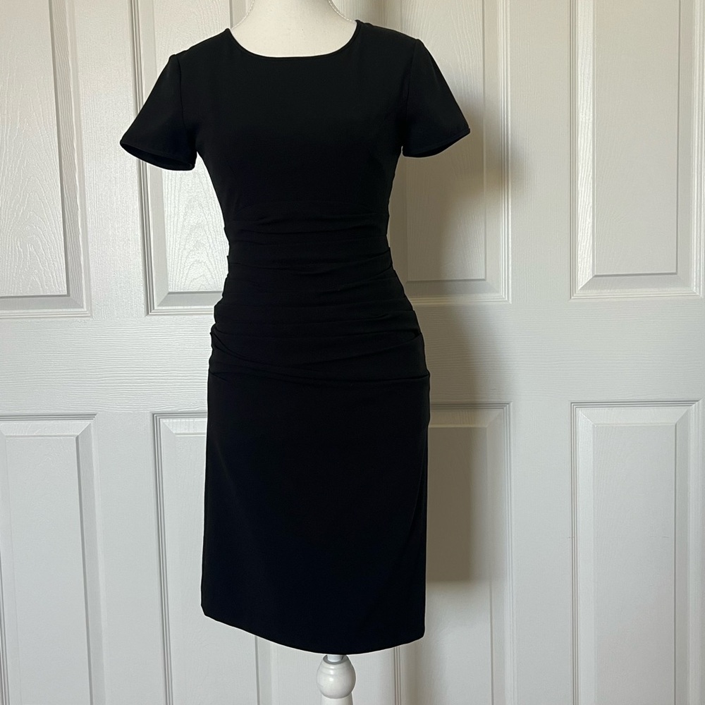BCBGMaxAzria Classic Black Midi Dress